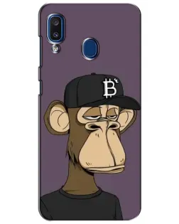 Чехол для Samsung Galaxy a20 2019 (A205F) с картинкой «Bored Ape в кепке»