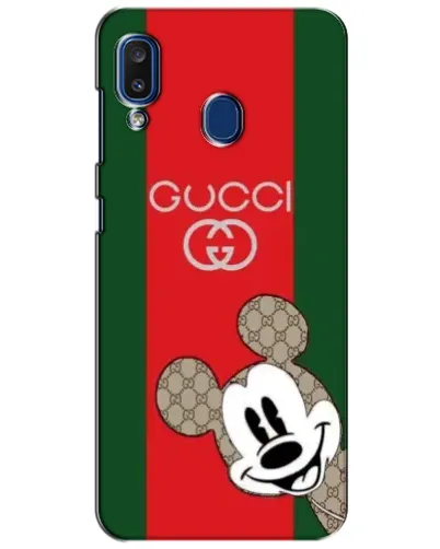 Чехол для Samsung Galaxy a20 2019 (A205F) с картинкой «Gucci — полосы и Микки» Чехол для Samsung Galaxy a20 2019 (A205F) с картинкой «Gucci — полосы и Микки»