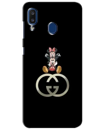 Чехол для Samsung Galaxy a20 2019 (A205F) с картинкой «Минни Маус на лого» Чехол для Samsung Galaxy a20 2019 (A205F) с картинкой «Минни Маус на лого»