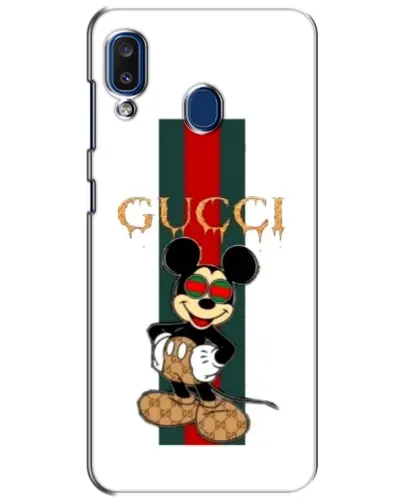 Чехол для Samsung Galaxy a20 2019 (A205F) с картинкой «Микки Маус Gucci — полосы» Чехол для Samsung Galaxy a20 2019 (A205F) с картинкой «Микки Маус Gucci — полосы»