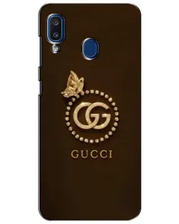 Чехол для Samsung Galaxy a20 2019 (A205F) с картинкой «Gucci — золотая бабочка»