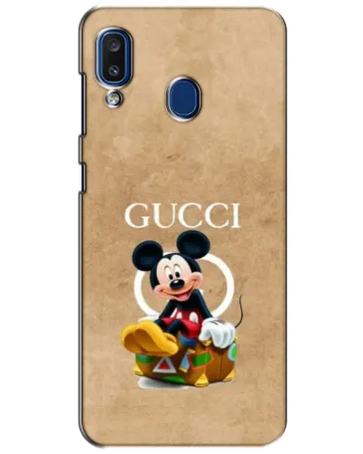 Чехол для Samsung Galaxy a20 2019 (A205F) с картинкой «Микки Маус Gucci — крафт» Чехол для Samsung Galaxy a20 2019 (A205F) с картинкой «Микки Маус Gucci — крафт»