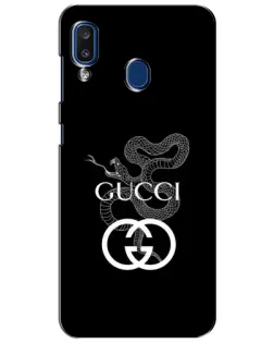 Чехол для Samsung Galaxy a20 2019 (A205F) с картинкой «Gucci — серебряная змея»
