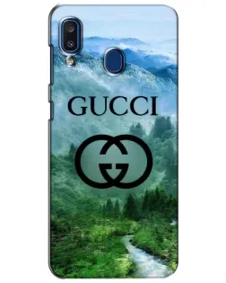 Чехол для Samsung Galaxy a20 2019 (A205F) с картинкой «Gucci — горный пейзаж»