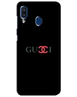 Чехол для Samsung Galaxy a20 2019 (A205F) с картинкой «Gucci — красный градиент»