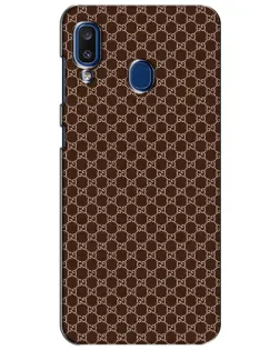 Чохол для Samsung Galaxy a20 2019 (A205F) з картинкою «Gucci — шоколадна сітка»