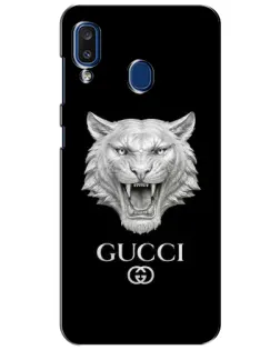Чохол для Samsung Galaxy a20 2019 (A205F) з картинкою «Gucci — срібний лев»