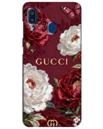 Чохол для Samsung Galaxy a20 2019 (A205F) з картинкою «Gucci — бордові троянди» Чохол для Samsung Galaxy a20 2019 (A205F) з картинкою «Gucci — бордові троянди»