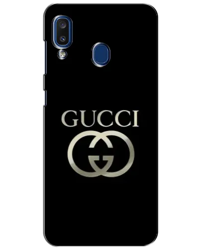 Чохол для Samsung Galaxy a20 2019 (A205F) з картинкою «Gucci — золото на чорному» Чохол для Samsung Galaxy a20 2019 (A205F) з картинкою «Gucci — золото на чорному»