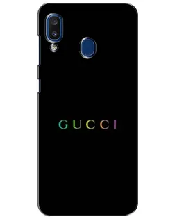 Чохол для Samsung Galaxy a20 2019 (A205F) з картинкою «Gucci — неоновий мінімалізм»