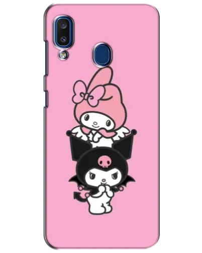 Чехол для Samsung Galaxy a20 2019 (A205F) с картинкой «Трио My Melody и Kuromi» Чехол для Samsung Galaxy a20 2019 (A205F) с картинкой «Трио My Melody и Kuromi»
