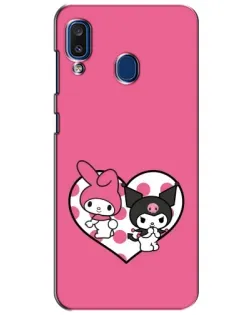 Чехол для Samsung Galaxy a20 2019 (A205F) с картинкой «Kuromi и My Melody»