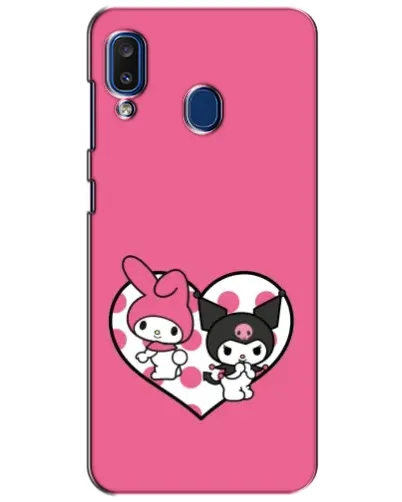 Чехол для Samsung Galaxy a20 2019 (A205F) с картинкой «Kuromi и My Melody» Чехол для Samsung Galaxy a20 2019 (A205F) с картинкой «Kuromi и My Melody»