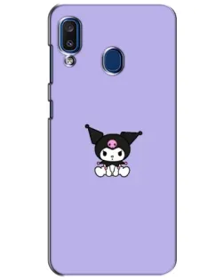 Чехол для Samsung Galaxy a20 2019 (A205F) с картинкой «Kuromi — фиолетовый минимализм»