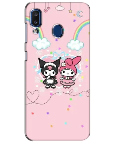 Чехол для Samsung Galaxy a20 2019 (A205F) с картинкой «My Melody и Kuromi» Чехол для Samsung Galaxy a20 2019 (A205F) с картинкой «My Melody и Kuromi»