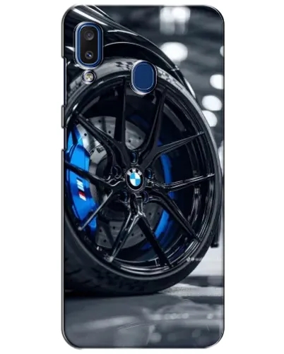 Чехол для Samsung Galaxy a20 2019 (A205F) с картинкой «Колесо BMW вблизи» Чехол для Samsung Galaxy a20 2019 (A205F) с картинкой «Колесо BMW вблизи»