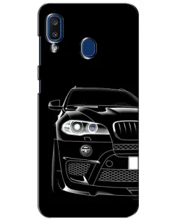 Чехол для Samsung Galaxy a20 2019 (A205F) с картинкой «Темный силуэт BMW»