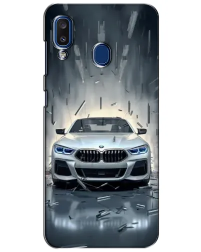 Чехол для Samsung Galaxy a20 2019 (A205F) с картинкой «BMW в свете фар» Чехол для Samsung Galaxy a20 2019 (A205F) с картинкой «BMW в свете фар»