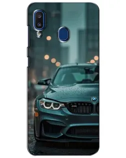Чехол для Samsung Galaxy a20 2019 (A205F) с картинкой «BMW в огнях города»