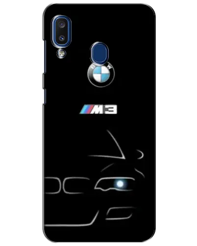 Чехол для Samsung Galaxy a20 2019 (A205F) с картинкой «Минималистичный принт BMW M3» Чехол для Samsung Galaxy a20 2019 (A205F) с картинкой «Минималистичный принт BMW M3»