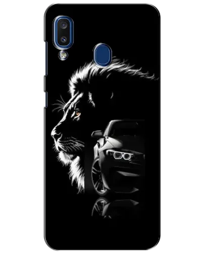 Чехол для Samsung Galaxy a20 2019 (A205F) с картинкой «BMW и лев» Чехол для Samsung Galaxy a20 2019 (A205F) с картинкой «BMW и лев»