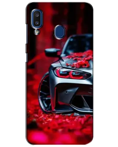 Чехол для Samsung Galaxy a20 2019 (A205F) с картинкой «Спортивная BMW и цветы» Чехол для Samsung Galaxy a20 2019 (A205F) с картинкой «Спортивная BMW и цветы»