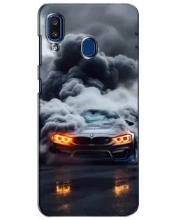 Чехол для Samsung Galaxy a20 2019 (A205F) с картинкой «BMW в дыму»