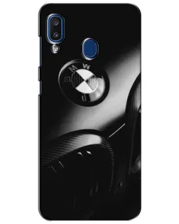 Чехол для Samsung Galaxy a20 2019 (A205F) с картинкой «Эмблема BMW — макро»
