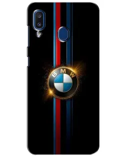 Чехол для Samsung Galaxy a20 2019 (A205F) с картинкой «BMW M-Power неон»