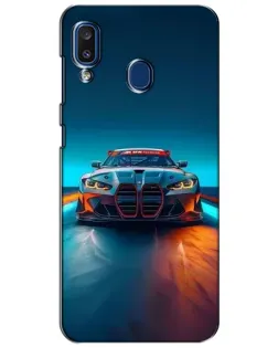 Чехол для Samsung Galaxy a20 2019 (A205F) с картинкой «BMW — огни неона»