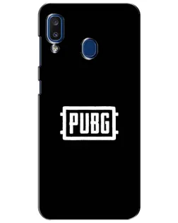 Чехол для Samsung Galaxy a20 2019 (A205F) с картинкой «Лого BMW — металлический блеск»