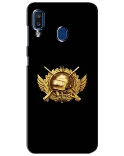 Чехол для Samsung Galaxy a20 2019 (A205F) с картинкой «PUBG — оранжевый градиент»