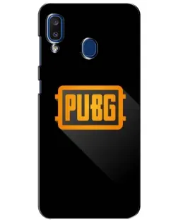 Чехол для Samsung Galaxy a20 2019 (A205F) с картинкой «PUBG — рамка лого»