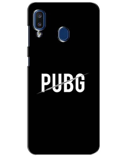Чехол для Samsung Galaxy a20 2019 (A205F) с картинкой «PUBG — белый логотип» Чехол для Samsung Galaxy a20 2019 (A205F) с картинкой «PUBG — белый логотип»