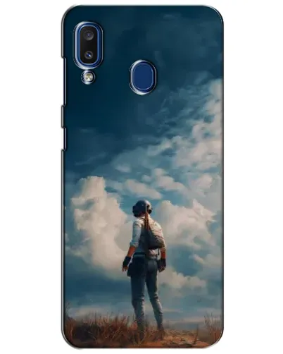 Чехол для Samsung Galaxy a20 2019 (A205F) с картинкой «Герой PUBG на скале» Чехол для Samsung Galaxy a20 2019 (A205F) с картинкой «Герой PUBG на скале»