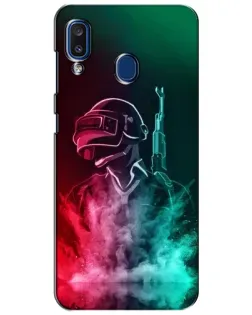 Чехол для Samsung Galaxy a20 2019 (A205F) с картинкой «PUBG — огненный воин»