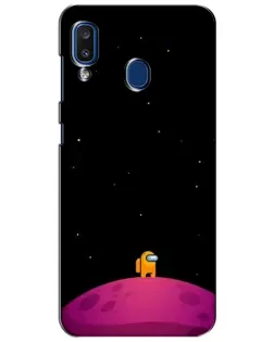 Чехол для Samsung Galaxy a20 2019 (A205F) с картинкой «Одинокий герой на планете»