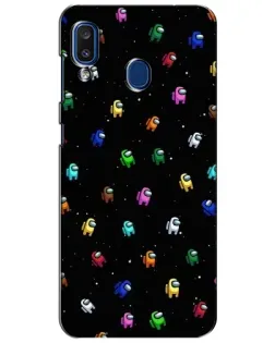Чехол для Samsung Galaxy a20 2019 (A205F) с картинкой «Экипаж Among Us»