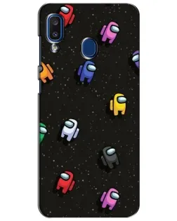 Чехол для Samsung Galaxy a20 2019 (A205F) с картинкой «Космический паттерн Among Us»
