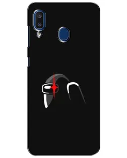 Чехол для Samsung Galaxy a20 2019 (A205F) с картинкой «Among Us шлем»