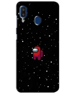 Чехол для Samsung Galaxy a20 2019 (A205F) с картинкой «Красный Among Us»