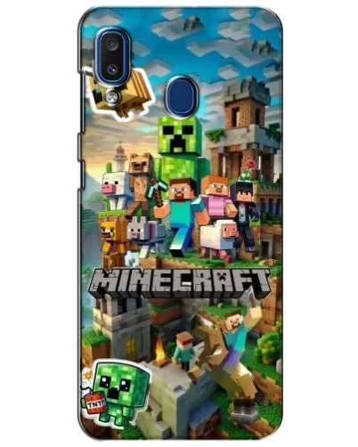 Чехол для Samsung Galaxy a20 2019 (A205F) с картинкой «Замок Minecraft» Чехол для Samsung Galaxy a20 2019 (A205F) с картинкой «Замок Minecraft»