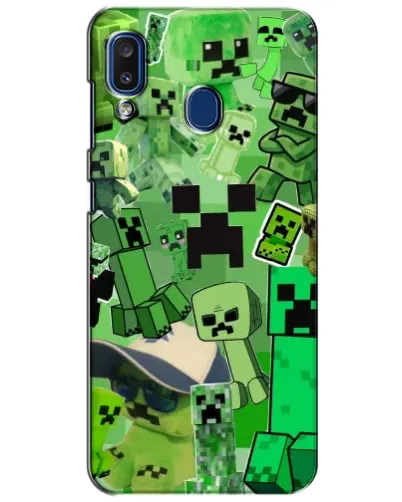 Чехол для Samsung Galaxy a20 2019 (A205F) с картинкой «Криперы Minecraft» Чехол для Samsung Galaxy a20 2019 (A205F) с картинкой «Криперы Minecraft»