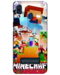 Чехол для Samsung Galaxy a20 2019 (A205F) с картинкой «Minecraft герои игры»