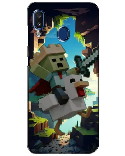 Чехол для Samsung Galaxy a20 2019 (A205F) с картинкой «Стив и гусь» Чехол для Samsung Galaxy a20 2019 (A205F) с картинкой «Стив и гусь»