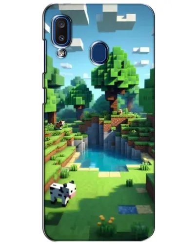 Чехол для Samsung Galaxy a20 2019 (A205F) с картинкой «Minecraft летний день» Чехол для Samsung Galaxy a20 2019 (A205F) с картинкой «Minecraft летний день»