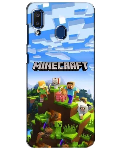 Чехол для Samsung Galaxy a20 2019 (A205F) с картинкой «Minecraft классический мир» Чехол для Samsung Galaxy a20 2019 (A205F) с картинкой «Minecraft классический мир»