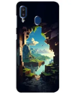 Чехол для Samsung Galaxy a20 2019 (A205F) с картинкой «Вид из пещеры»