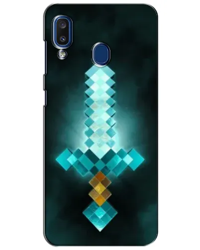 Чехол для Samsung Galaxy a20 2019 (A205F) с картинкой «Алмазный меч неон» Чехол для Samsung Galaxy a20 2019 (A205F) с картинкой «Алмазный меч неон»