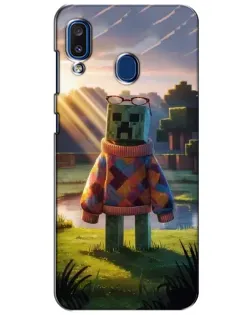 Чехол для Samsung Galaxy a20 2019 (A205F) с картинкой «Крипер в свитере»
